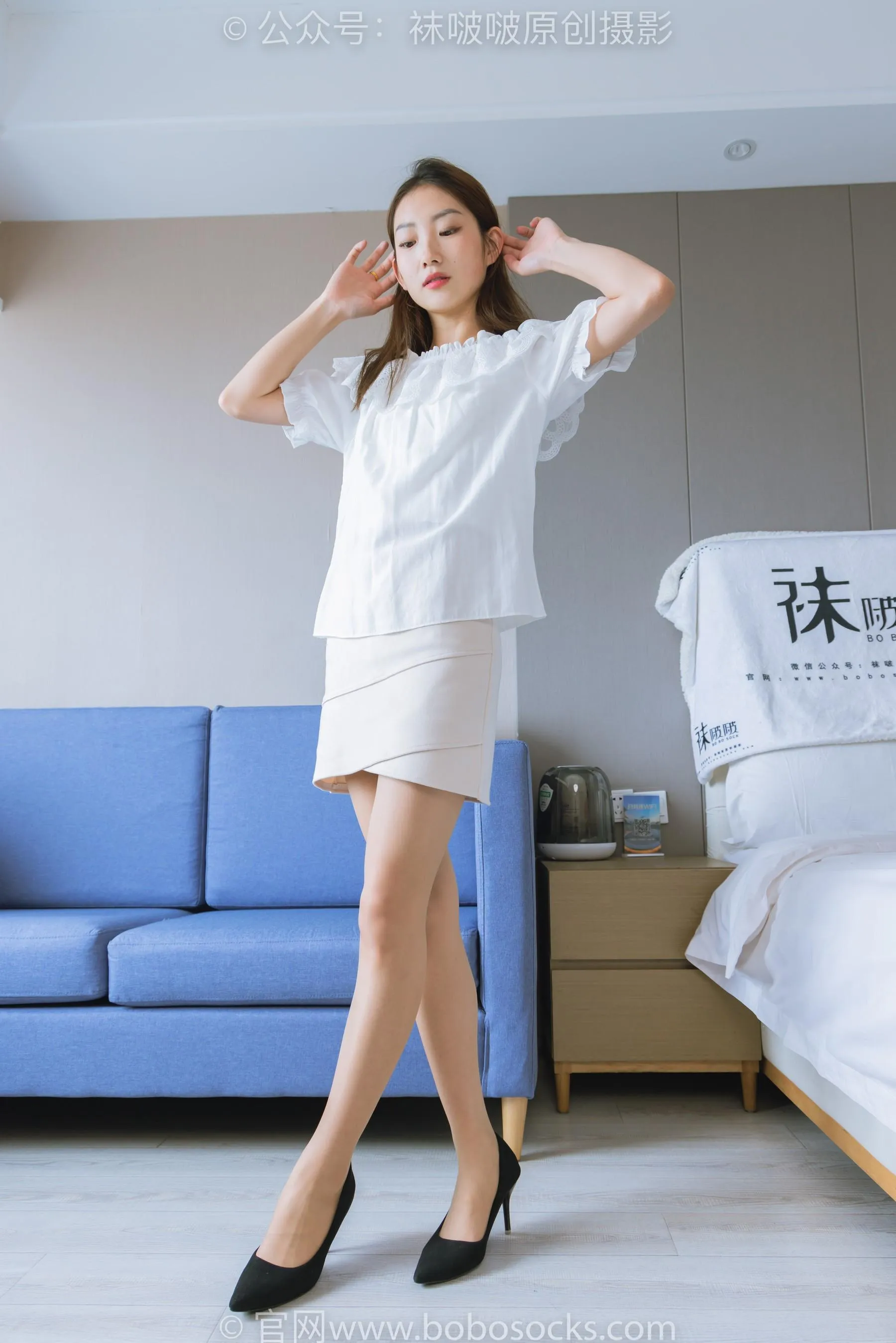 [BoBoSocks袜啵啵]NO.223 小沫-高跟鞋、油亮肉丝 [89P]插图5